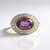 Anello in argento con Ametista Rose de France (Ornaments by de Melo)