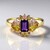 Anello in oro con Ametista Siberiana (Adela Gold)