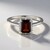Anello in argento con Granato Mozambico