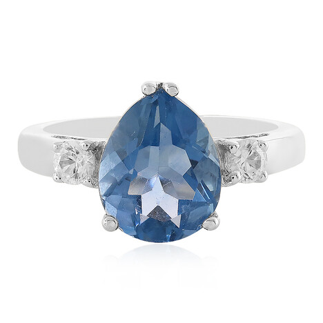 Farbwechsel-Fluorit-Silberring