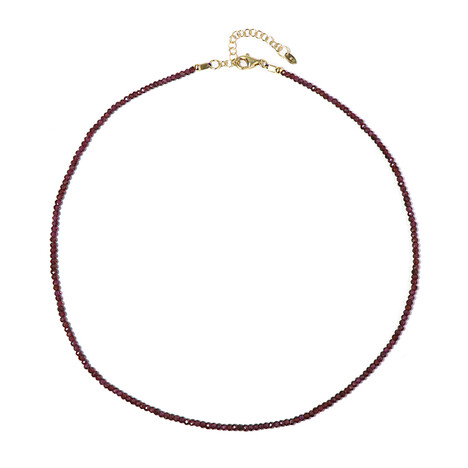 Collana in argento con Granato Magenta