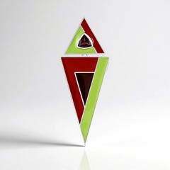 Ciondolo in argento con Granato Mozambico (SAELOCANA)