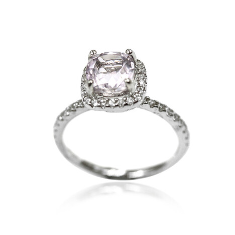 Brasilianischer Kunzit-Silberring