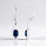 Orecchini in argento con Opale Blu (KM by Juwelo)