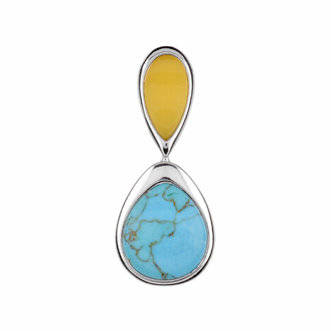 Ciondolo in argento con Turchese (dagen)