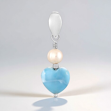 Ciondolo in argento con Larimar