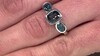 Anillo en plata con Topacio azul de Londres (Pallanova)