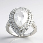 Anello in argento con Danburite