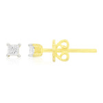 SI1 (G) Diamant-Goldohrringe (Annette)