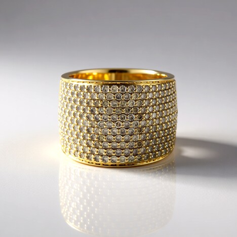 Bague en or et Diamant champagne I2 (de Melo Gold)