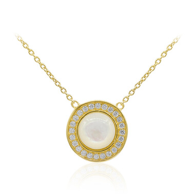 Mother of Pearl Silver Necklace