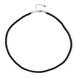 Black Spinel Silver Necklace