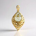 Pendentif en argent et Améthyste verte (Ornaments by de Melo)