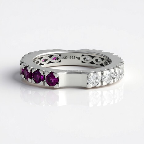 Anello in argento con Rodolite (Dallas Prince Designs)