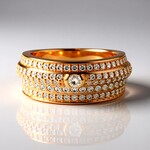 Anello in oro con Diamante Rose de France SI1 di Argyle (Annette)