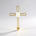 Ciondolo in argento con Opale di Welo (Adela Silber)