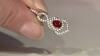 Colgante en plata con Rubí de Tanzania