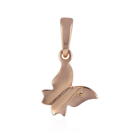 Gouden hanger met een SI1 Argyle Rose De France Diamant (Annette)