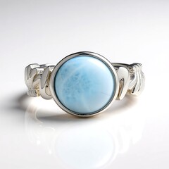 Anello in argento con Larimar