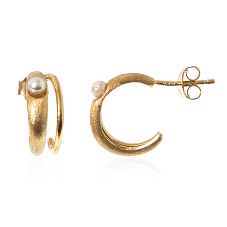 Freshwater pearl Silver Earrings (Joias do Paraíso)