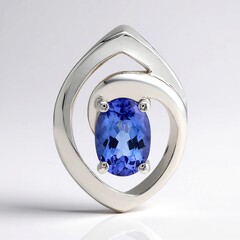 Ciondolo in argento con Tanzanite
