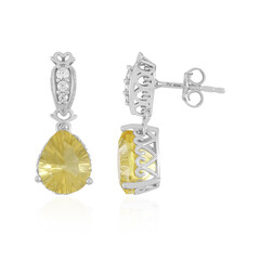 Pendientes en plata con Fluorita amarilla