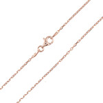 925er Silber-Ankerkette - 2,61 g - 60 cm - rosévergoldet
