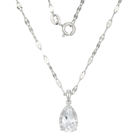 Collana in argento con Topazio Bianco