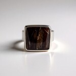 Anello in argento con Agata Prairie