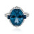 Londonblauer Topas-Goldring