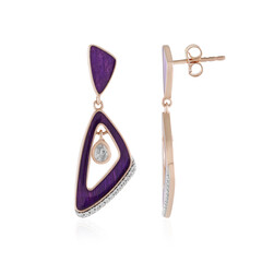 SilberDream Orecchini In Argento Sterling 925 Con Zirconi Lilla - SDO503V - Gioielli Eleganti Per Donna