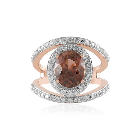 Bague en or et Zircon framboise (SUHANA)