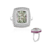 Anello in argento con Ametista Verde (Dallas Prince Designs)