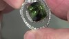Colgante en oro con Peridoto con inclusión de ludwigita (de Melo)