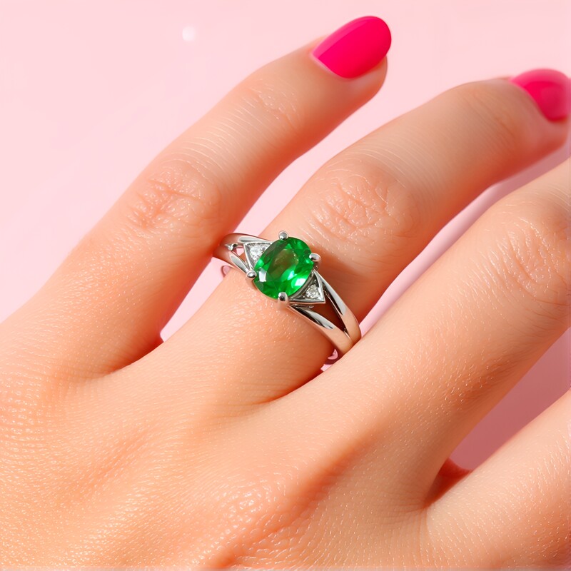 Bahia-Smaragd-Silberring