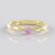 Anello in argento con Zaffiro Rosa