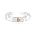 I2 Champagner-Brillant-Silberring