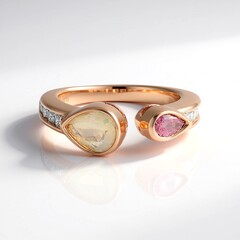 Anello in argento con Opale di Welo (Adela Silber)