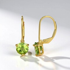 Orecchini in argento con Peridoto