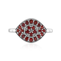 Bague en argent et Rubis de Tanzanie (Adela Silber)