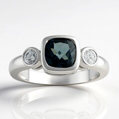 Anello in argento con Topazio Blu Londra (Pallanova)