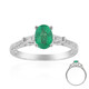 Gouden ring met een AAA Zambia smaragd (CIRARI)