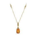 Collana in oro con Spessartina (CIRARI)