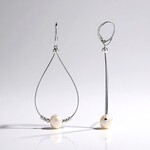 Orecchini in argento con Perla d'Acqua Dolce Bianca