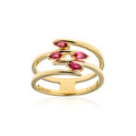 Anello in oro con Spinello Rosso della Birmania (de Melo)