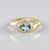 Anello in oro con Acquamarina Brasiliana