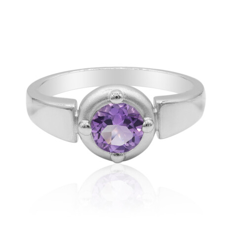 Zilveren ring met een amethist