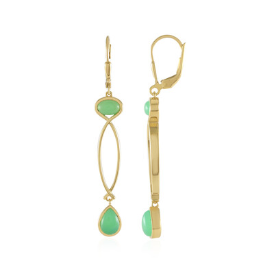 Chrysoprase Silver Earrings (KM by Juwelo)