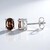 Orecchini in argento con Zircone Cannella