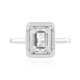 Bague en argent et Topaze blanche